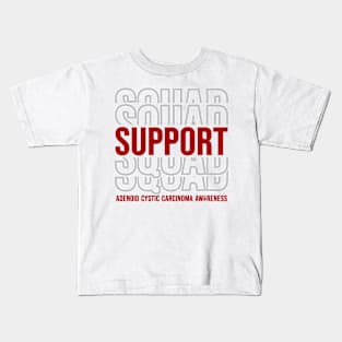 Adenoid Cystic Carcinoma Awareness Support Squad Kids T-Shirt